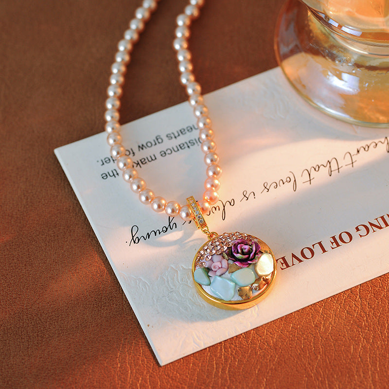 Winnie Painted Pearl Necklace