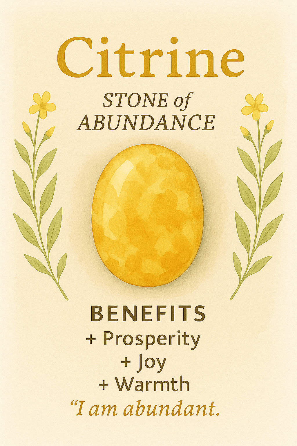 Citrine & Mother-of-Pearl Bloom Ring