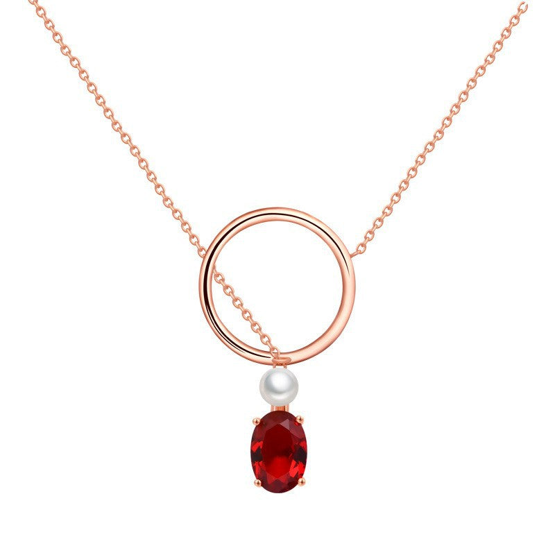 Emmelina Ruby Necklace