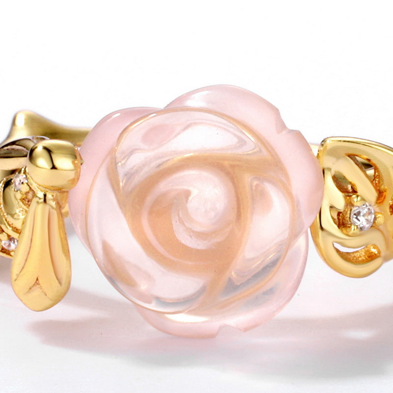 Rose Rose-Quartz Ring
