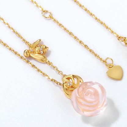 Rose Rose-Quartz Necklace