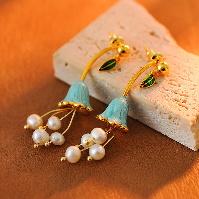 Isabel  Lily-of-the-valley Flower Earrings