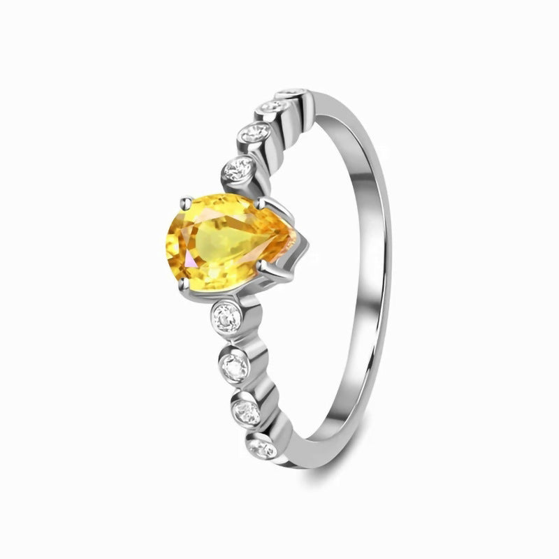 Undine Citrine Ring