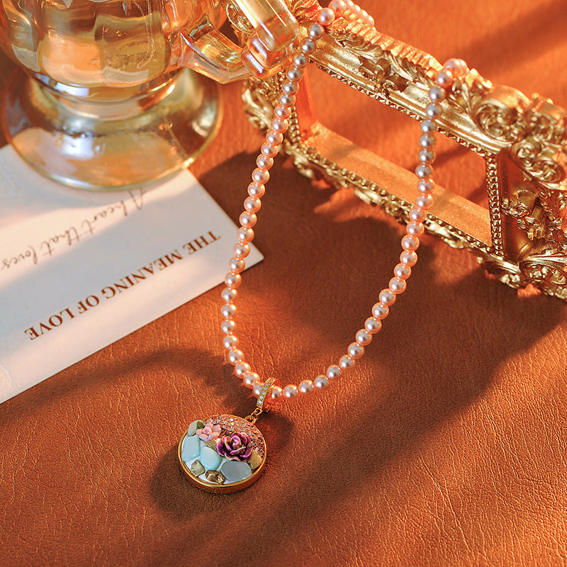 Winnie Painted Pearl Necklace