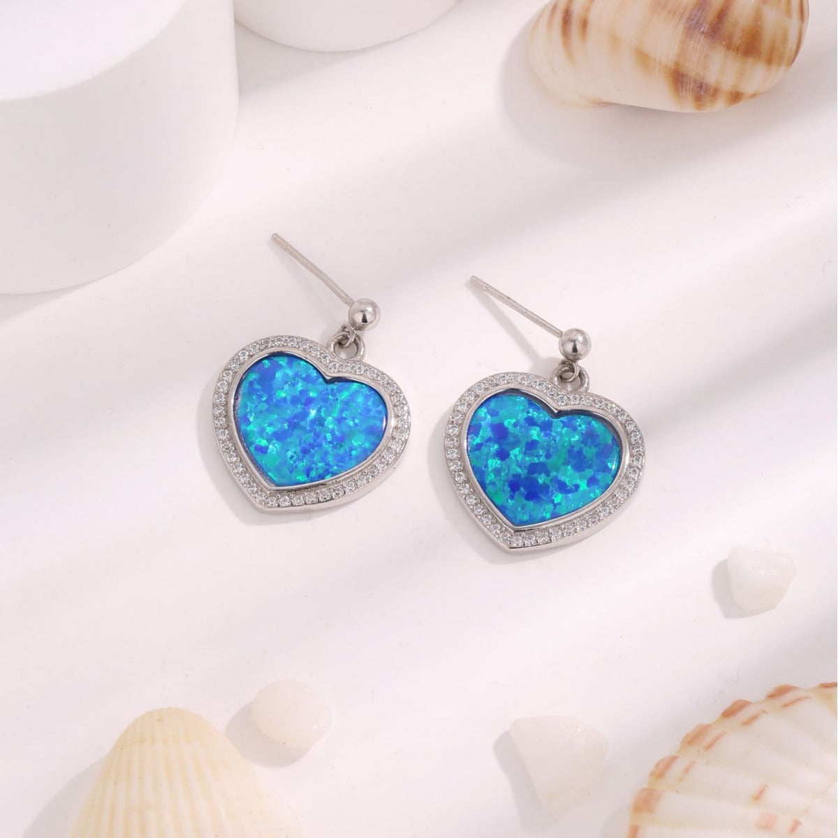 Vanessa Blue Opal Earring