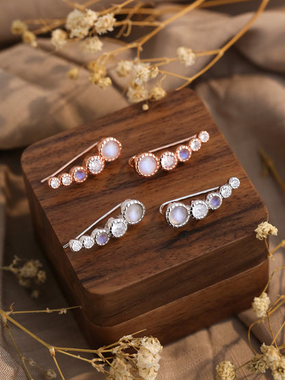 Aurora Moonstone Earrings