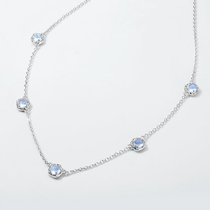 Marilyn Blue Moonstone Necklace