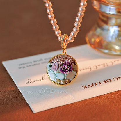 Winnie Painted Pearl Necklace