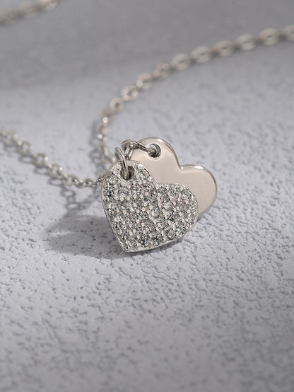 Kalia White Zircon Heart Necklace