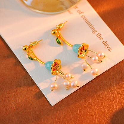 Isabel  Lily-of-the-valley Flower Earrings