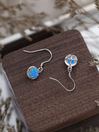 Trista Blue Opal Earring