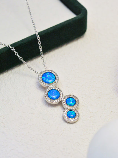 Sabrina Blue Opal Necklace
