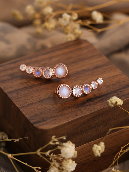 Aurora Moonstone Earrings