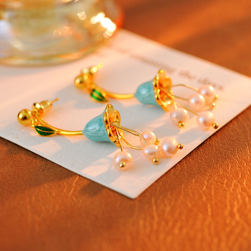 Isabel  Lily-of-the-valley Flower Earrings