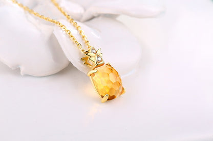 Florence Citrine & Rose Quartz Necklace