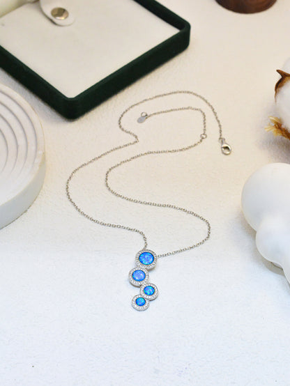 Sabrina Blue Opal Necklace