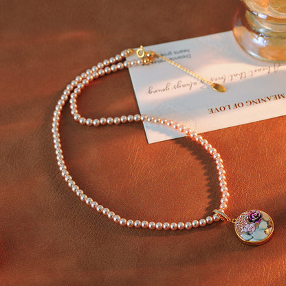 Winnie Painted Pearl Necklace