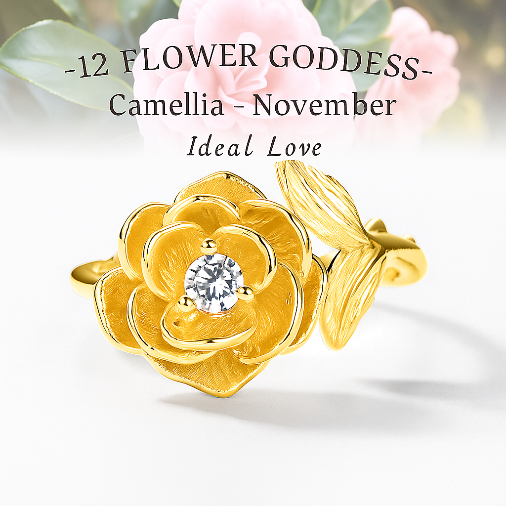 Twelve Flower Deity Ring – Camellia (November)