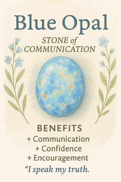 Trista Blue Opal Earring