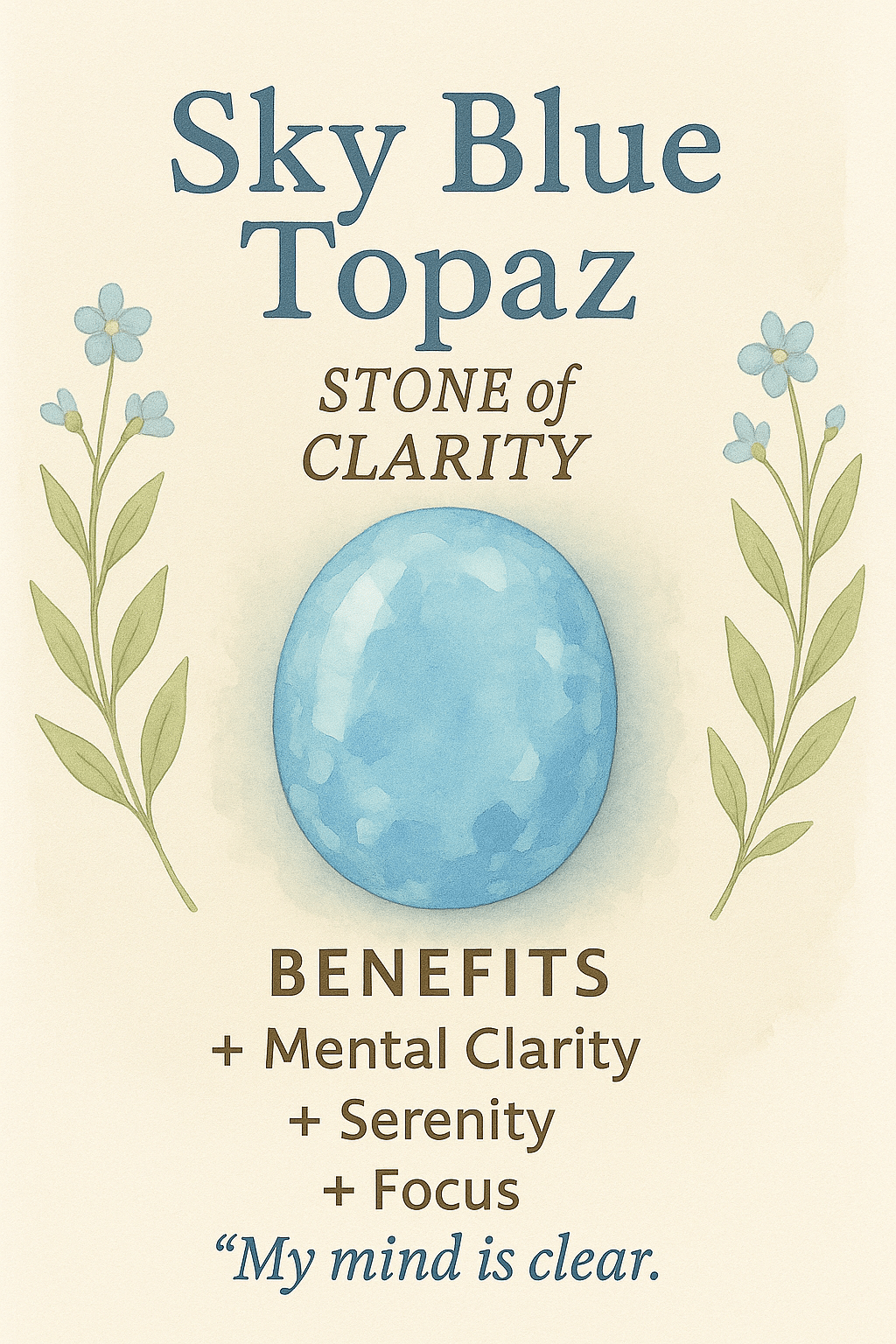 Scarlett Blue Topaz Necklace