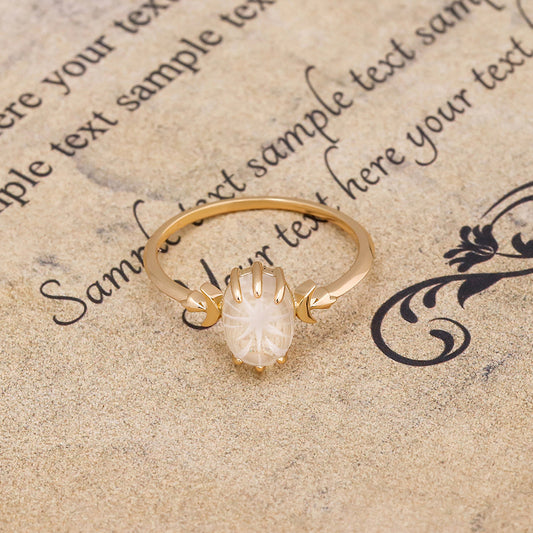 Moonlight Petal Ring