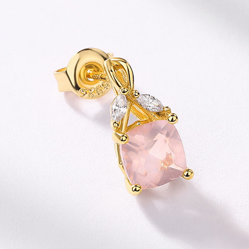 Amoret Rose-Quartz Earrings