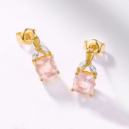 Amoret Rose-Quartz Earrings