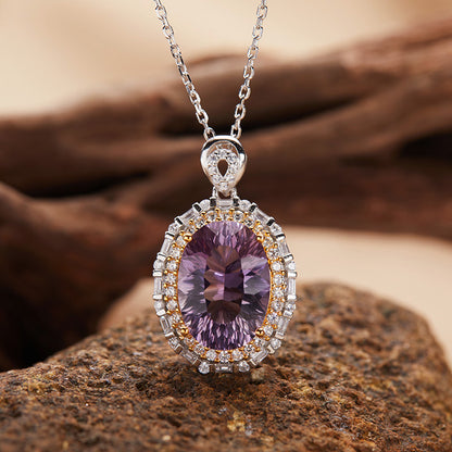 Aurora Halo Crystal Necklace