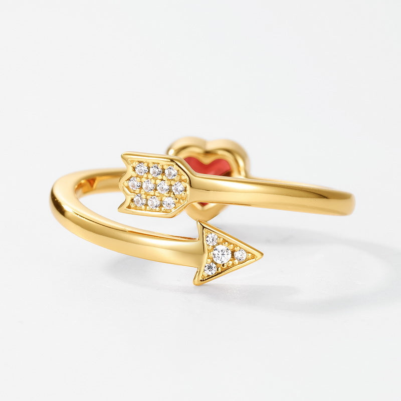 Rowena Garnet Adjustable Ring