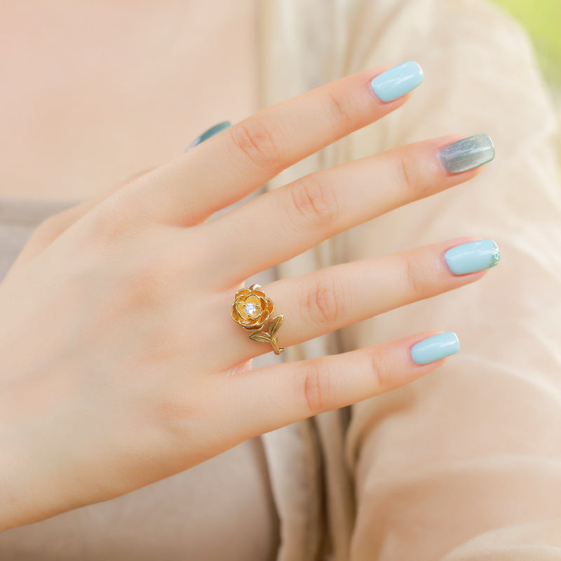 Twelve Flower Deity Ring – Camellia (November)