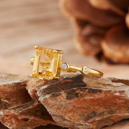 Solara Amethyst & Citrine Ring