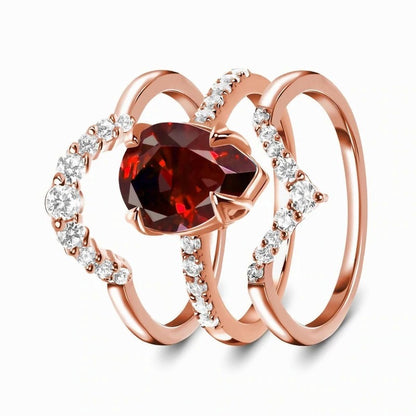 Mariabella Ruby Match Rings