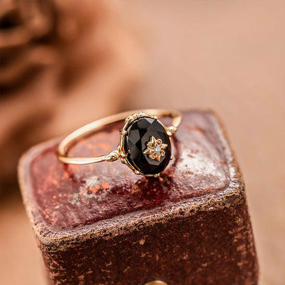Thea Black Onyx Ring