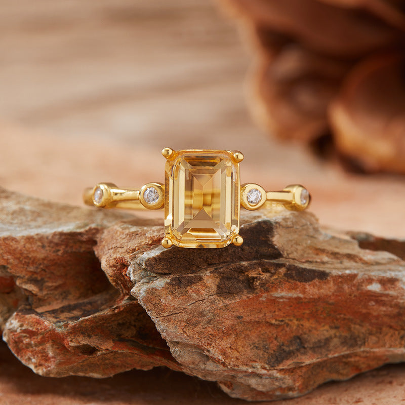 Solara Amethyst & Citrine Ring