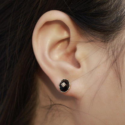 Thea Black Onyx Earrings