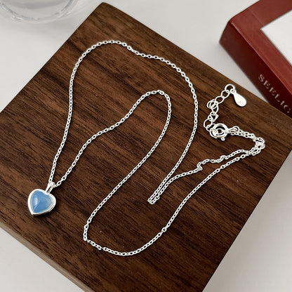 Clara Cat’s Eye Heart Necklace