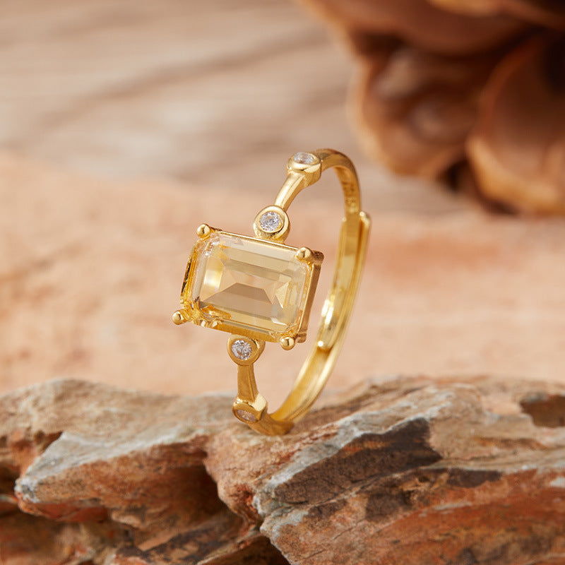 Solara Amethyst & Citrine Ring