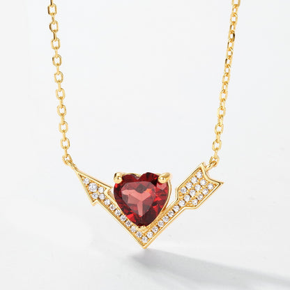Aria Garnet Necklace