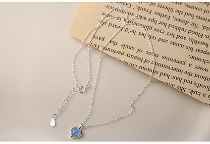 Clara Cat’s Eye Heart Necklace