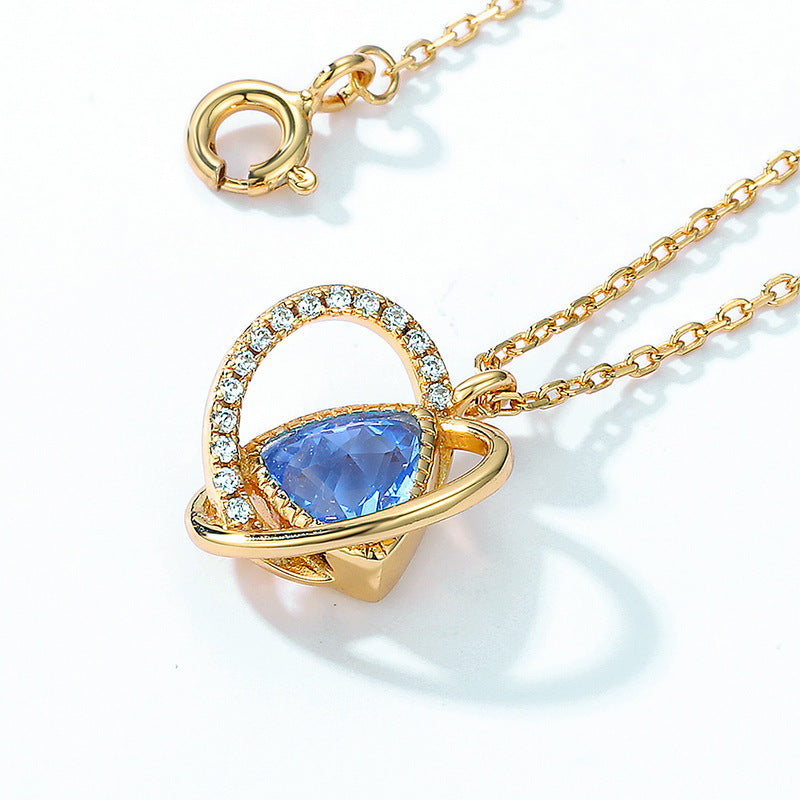 Azure Heart Necklace
