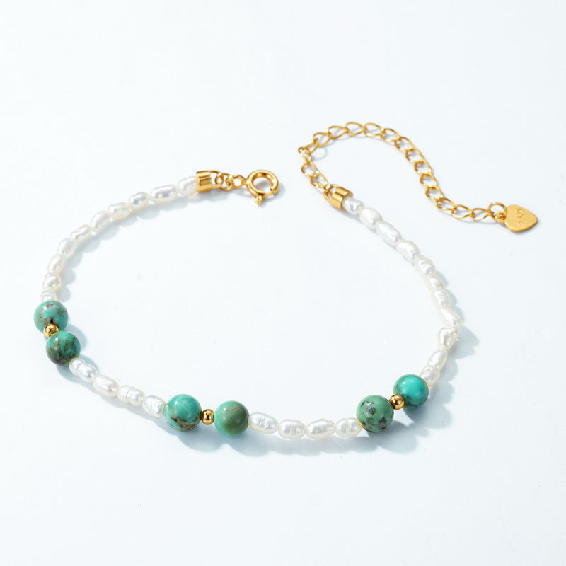 Valentina Pearl Turquoise Bracelet