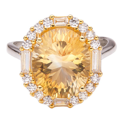 Elysian Halo Crystal Open Ring