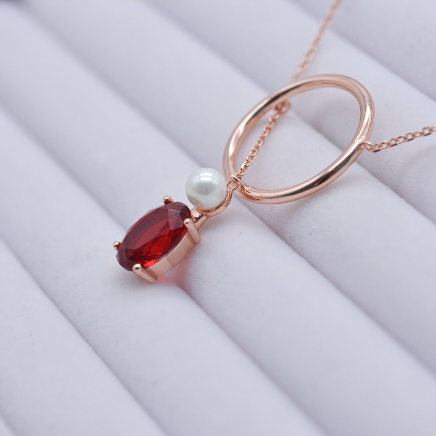 Emmelina Ruby Necklace