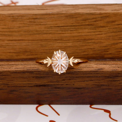 Moonlight Petal Ring