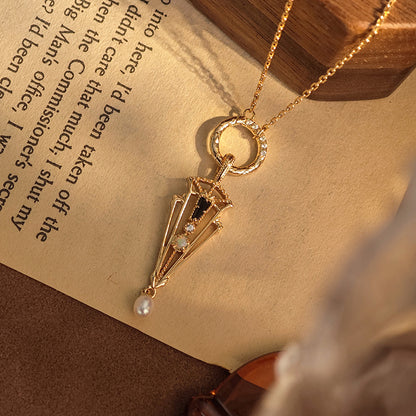 Aria Pearl & Opal Talisman Necklace