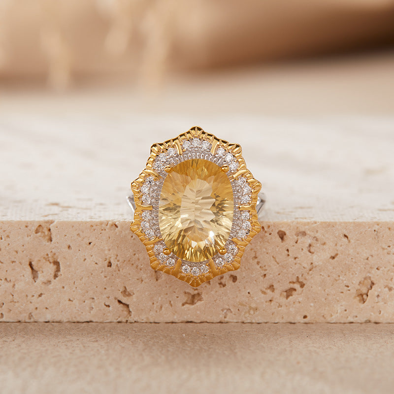 Aurora Radiance Gemstone Ring