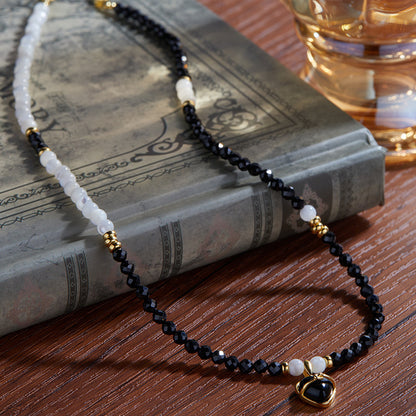 Midnight Protection Heart Necklace