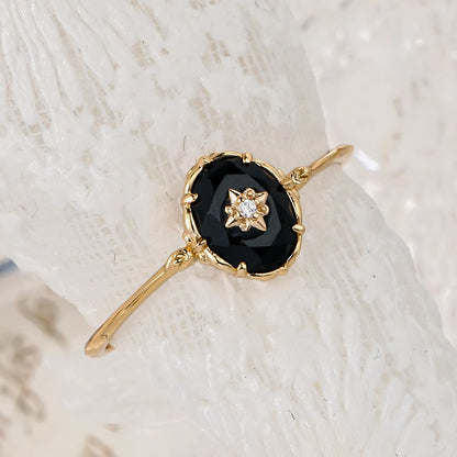 Thea Black Onyx Ring