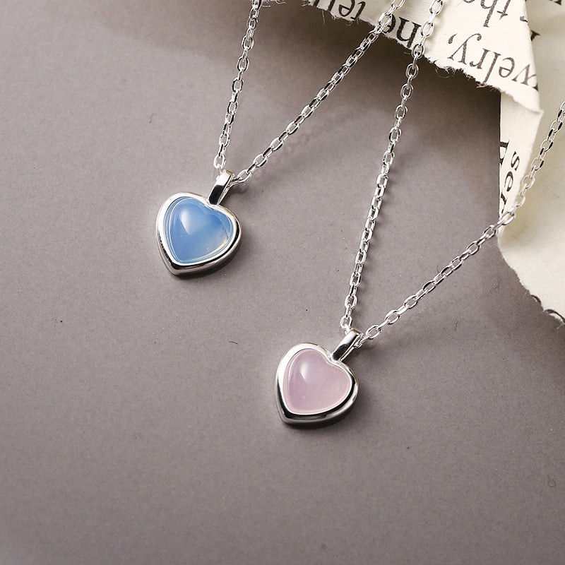 Clara Cat’s Eye Heart Necklace