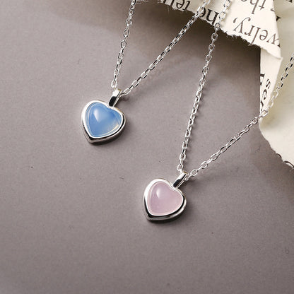 Clara Cat’s Eye Heart Necklace